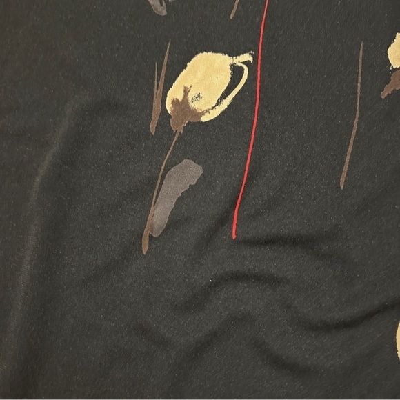 Vintage 90s BCBGMaxAzria Black Floral Maxi Skirt Women’s Size Large Spring Luxe - Picture 3 of 10